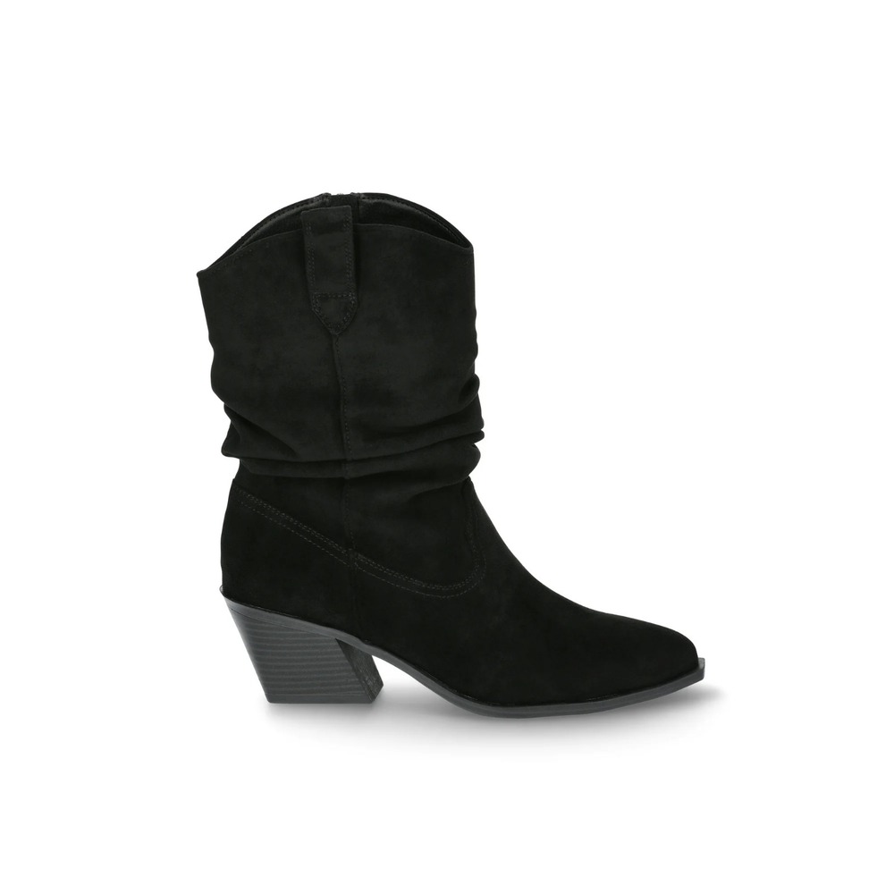 Time & Tru Women's Western Slouch Boots Black Size 6 Women's Cute Country Shoes